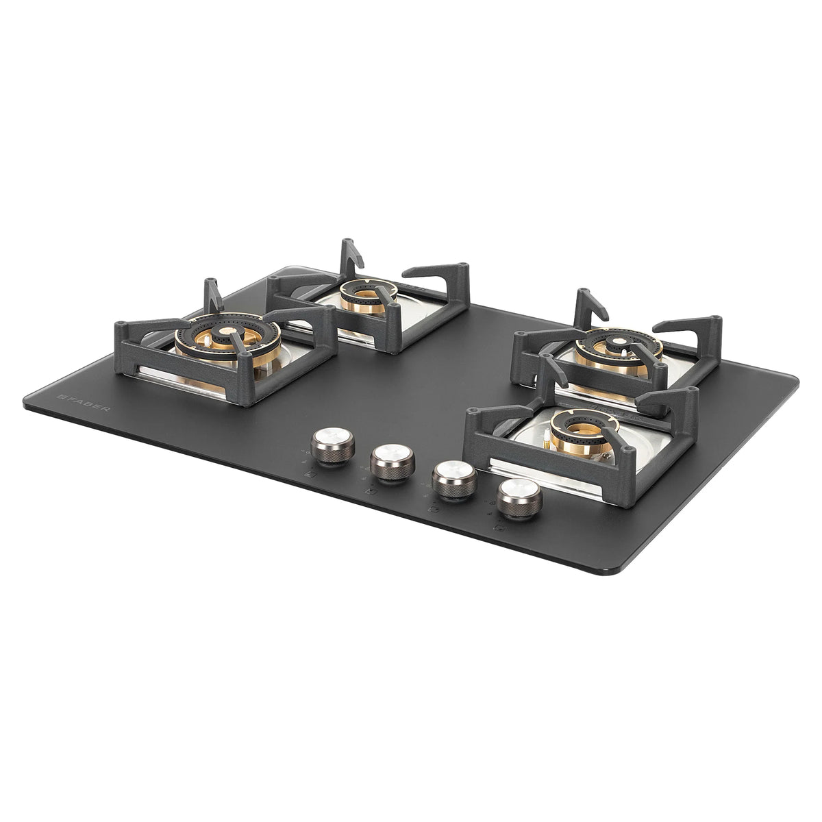 Faber Hob Bella HT 704 BR AI 70 cm Built-In Gas Hob – 4 Brass Burners, Auto Electric Ignition & Flame Failure Safety-5
