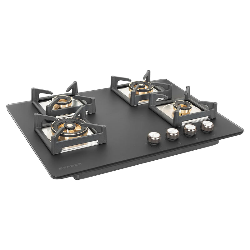 Faber Hob Bella HT 704 BR AI 70 cm Built-In Gas Hob – 4 Brass Burners, Auto Electric Ignition & Flame Failure Safety-8