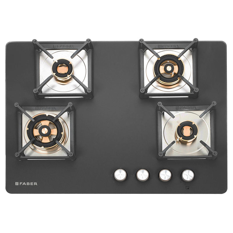 Faber Hob Bella HT 704 BR AI 70 cm Built-In Gas Hob – 4 Brass Burners, Auto Electric Ignition & Flame Failure Safety-9