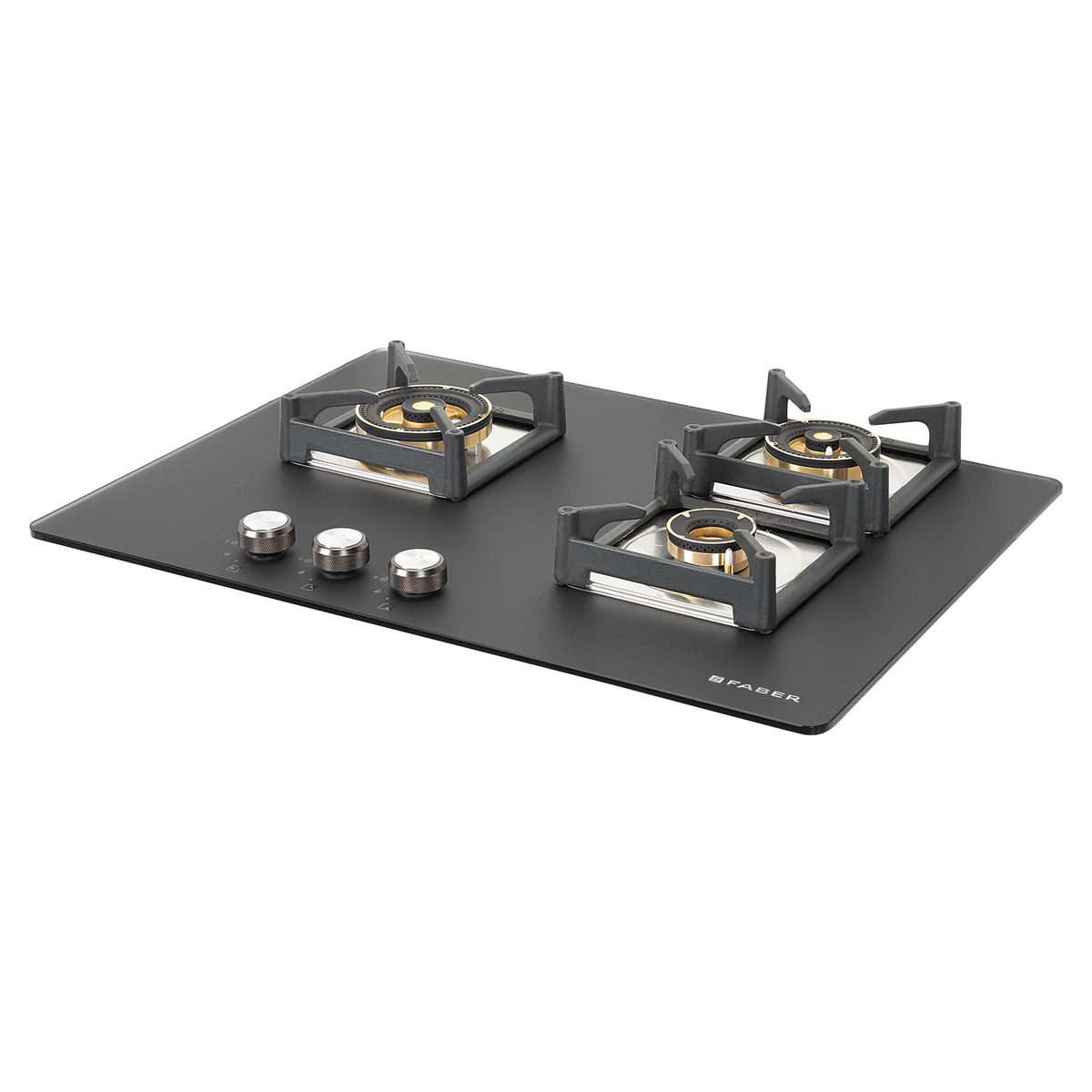 Faber Hob Bella HT 703 BR AI 70 cm Built-In Gas Hob – 3 Full Brass Burners, Auto Electric Ignition & Flame Failure Safety-5