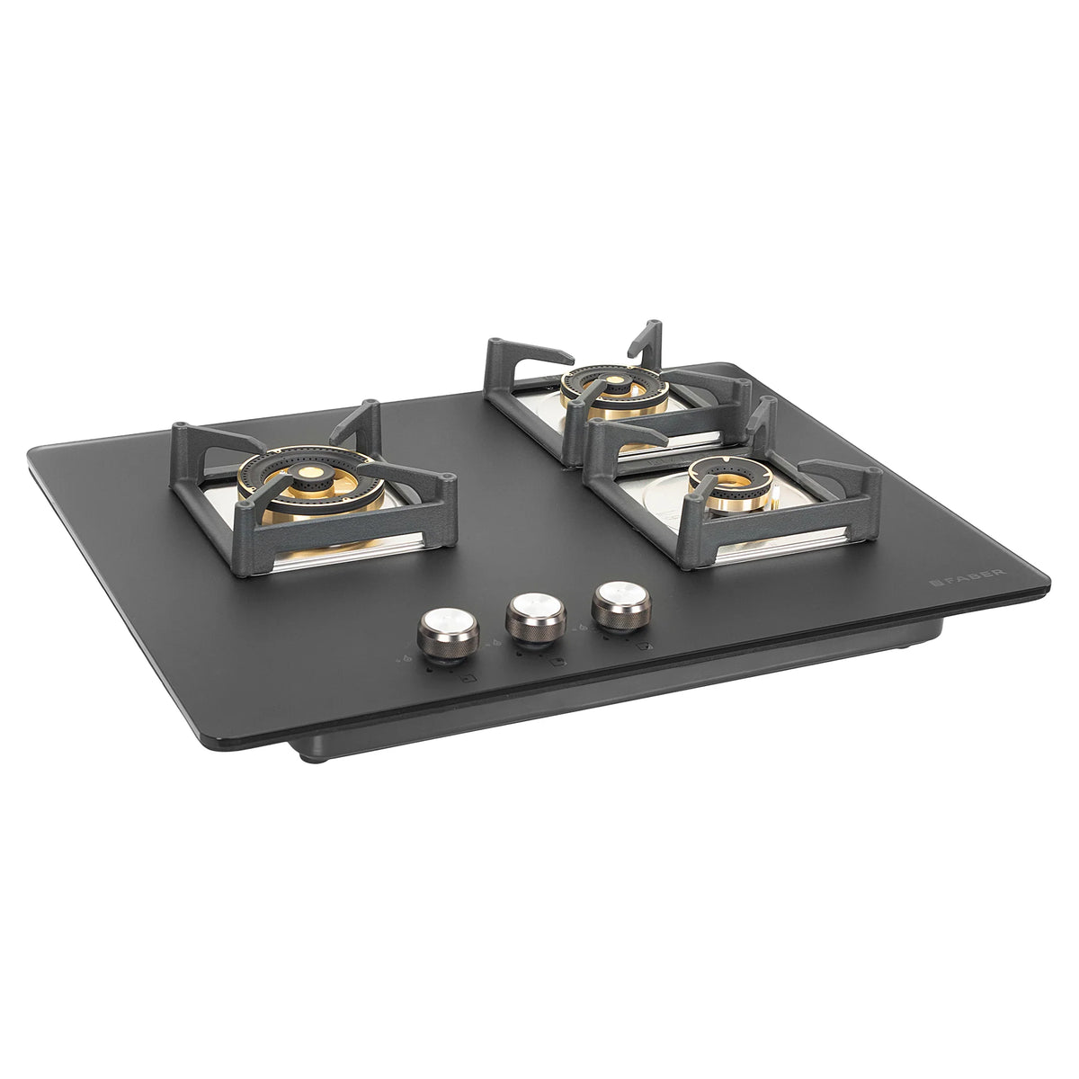 Faber Hob Bella HT 703 BR AI 70 cm Built-In Gas Hob – 3 Full Brass Burners, Auto Electric Ignition & Flame Failure Safety-6