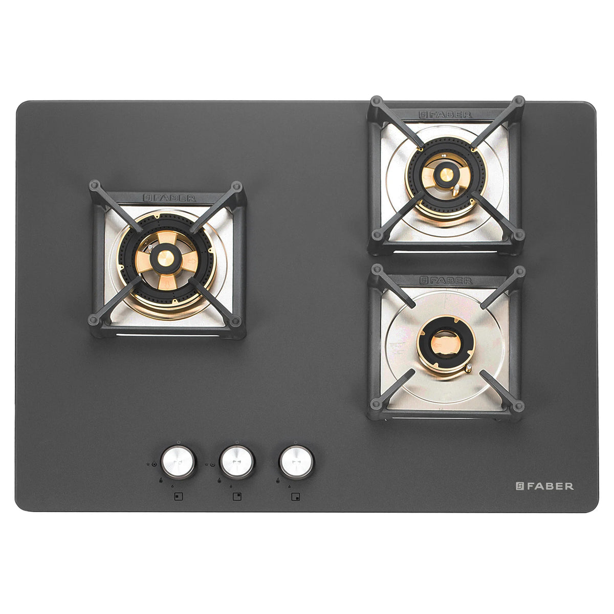 Faber Hob Bella HT 703 BR AI 70 cm Built-In Gas Hob – 3 Full Brass Burners, Auto Electric Ignition & Flame Failure Safety-8