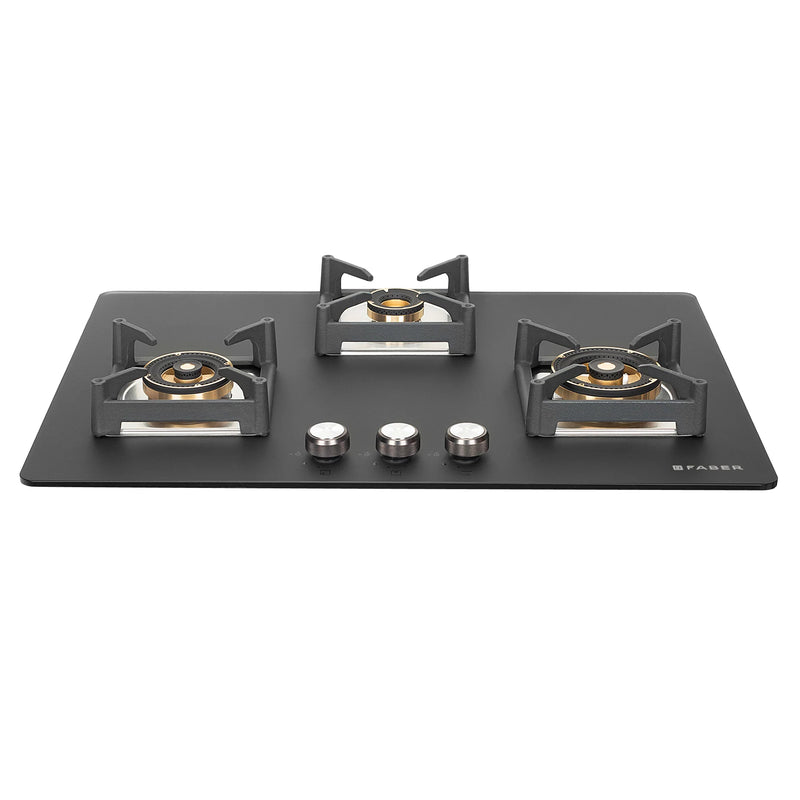 Faber Hob Bella HT 753 BR AI FFDD 75 cm Built-In Gas Hob – 3 Brass Burners, Dual Flame Failure Safety & Auto Electric Ignition-4