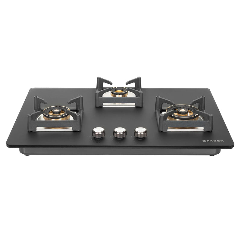Faber Hob Bella HT 753 BR AI FFDD 75 cm Built-In Gas Hob – 3 Brass Burners, Dual Flame Failure Safety & Auto Electric Ignition-3