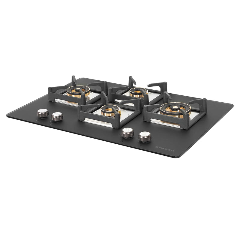 Faber Hob Bella HT 754 BR AI 75 cm Built-In Gas Hob – 4 Brass Burners, Auto Electric Ignition & Flame Failure Safety-4