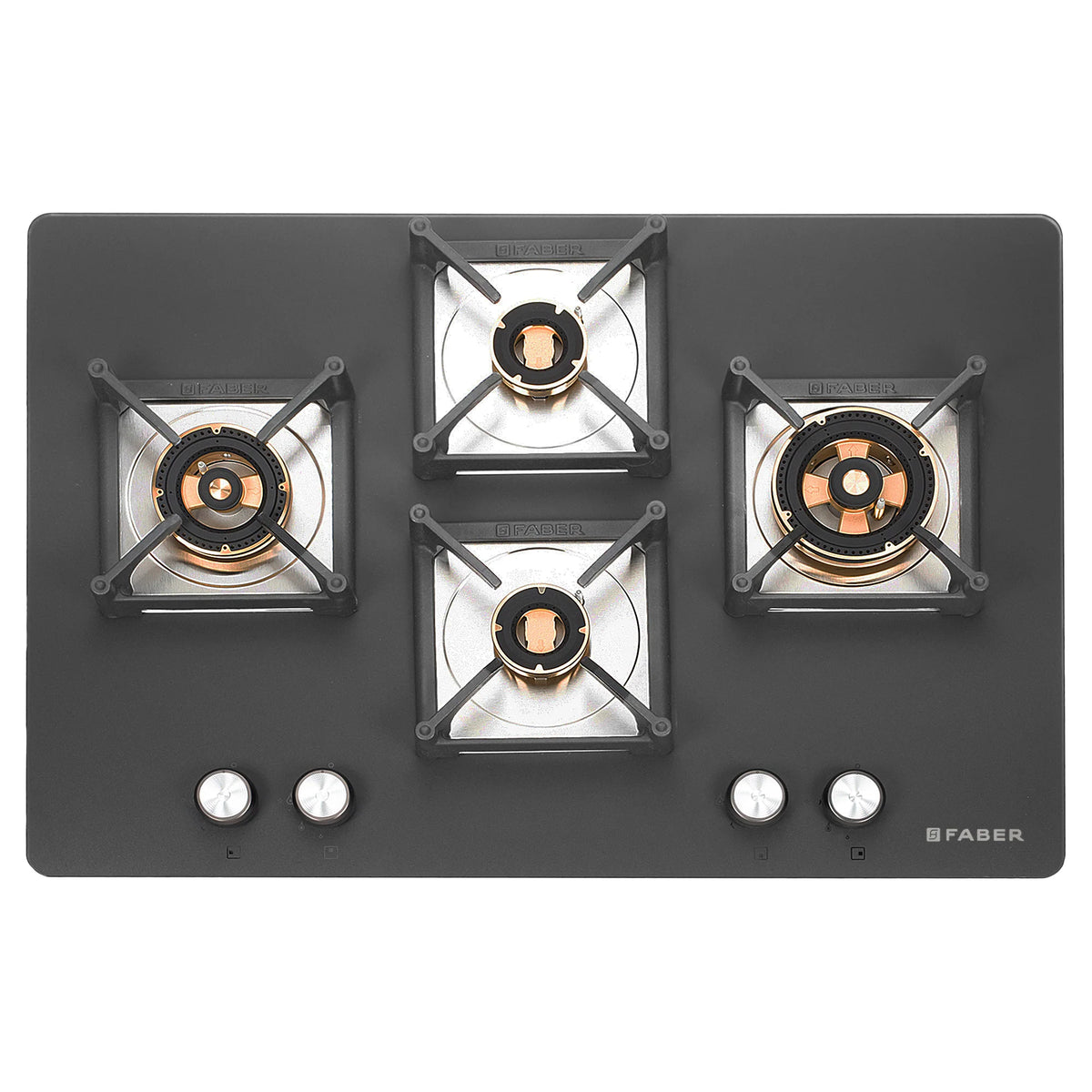 Faber Hob Bella HT 754 BR AI 75 cm Built-In Gas Hob – 4 Brass Burners, Auto Electric Ignition & Flame Failure Safety-8