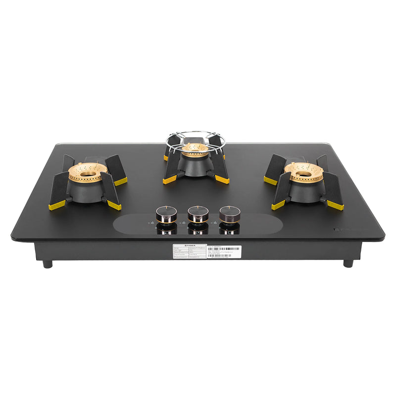 Faber Magiclift HT753 BR CI AI 75 cm Built-In Gas Hob – 3 Burners, Liftable Easy-Clean Design & Flame Failure Safety-1