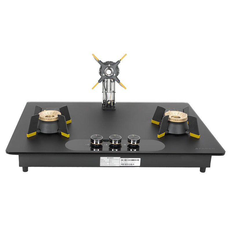 Faber Magiclift HT753 BR CI AI 75 cm Built-In Gas Hob – 3 Burners, Liftable Easy-Clean Design & Flame Failure Safety-4