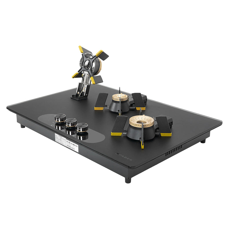 Faber Magiclift HT753 BR CI AI 75 cm Built-In Gas Hob – 3 Burners, Liftable Easy-Clean Design & Flame Failure Safety-5