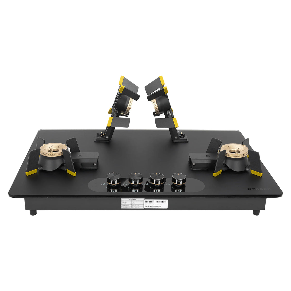 Faber Magiclift HT804 BR CI AI 80 cm Built-In Gas Hob – 4 Burners, Liftable Easy-Clean Design & Flame Failure Safety-4