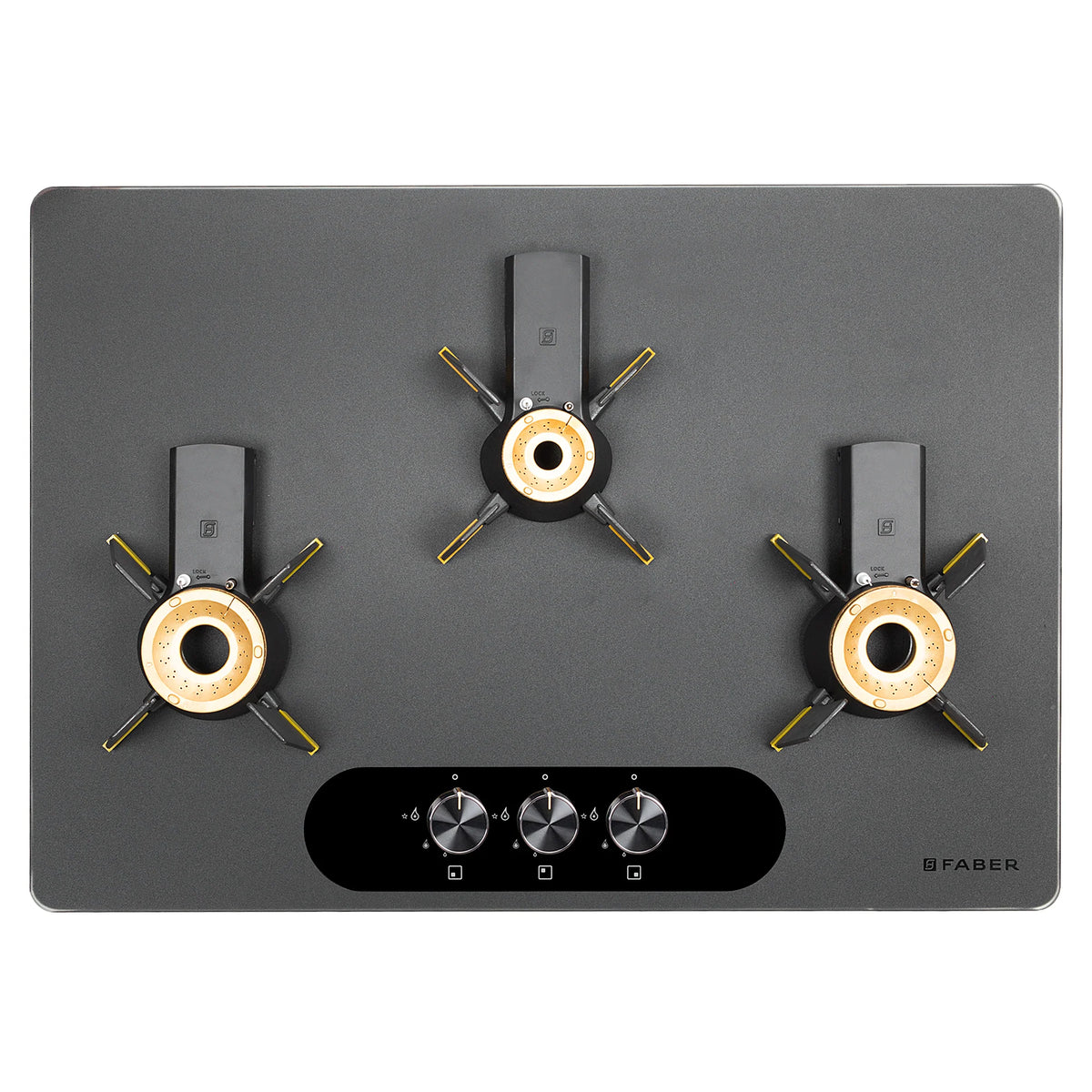 Faber Magiclift HT753 BR CI AI 75 cm Built-In Gas Hob – 3 Burners, Liftable Easy-Clean Design & Flame Failure Safety-8