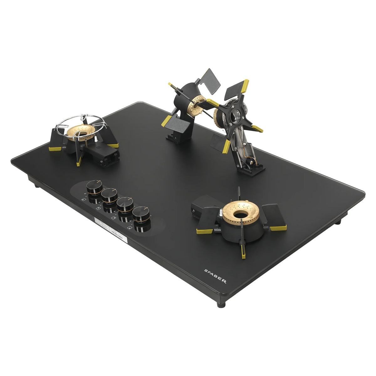 Faber Magiclift HT904 BR CI AI 90 cm Built-In Gas Hob – 4 Burners, Liftable Easy-Clean Design & Flame Failure Safety-6