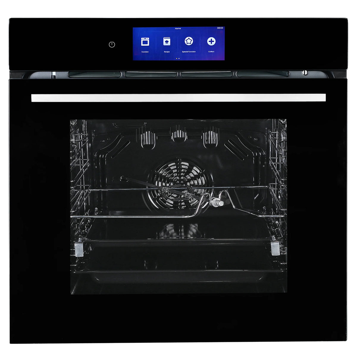 Faber FBIO 83L 18F TFT BK N Built-in Oven – 83L Black Glass, 18 Cooking Functions, TFT Touch Control, 3D Hot Air Circulation, Energy Efficient-2