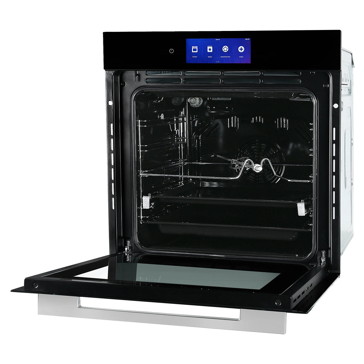 Faber FBIO 83L 18F TFT BK N Built-in Oven – 83L Black Glass, 18 Cooking Functions, TFT Touch Control, 3D Hot Air Circulation, Energy Efficient-3