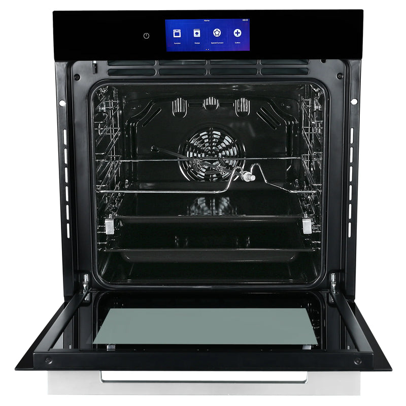 Faber FBIO 83L 18F TFT BK N Built-in Oven – 83L Black Glass, 18 Cooking Functions, TFT Touch Control, 3D Hot Air Circulation, Energy Efficient-4
