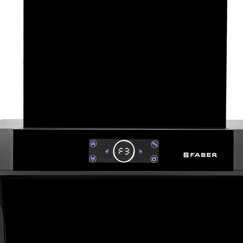 Faber Cosmic FL HC BK 75 cm Wall-Mounted Chimney – 1500 m³/hr Suction, Heat Auto-Clean & Touch/Gesture Control-2