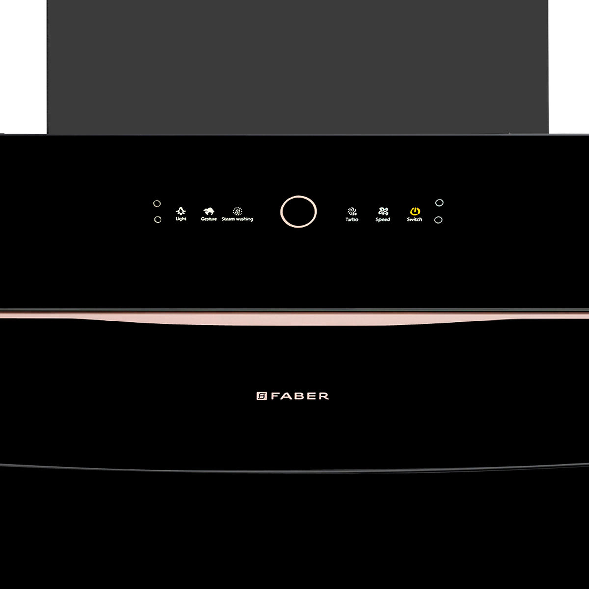 Faber Bolt FL SW SC BK 90 cm Wall-Mounted Chimney – 1500 m³/hr Suction, Steam Auto-Clean, Gesture & Touch Control-3