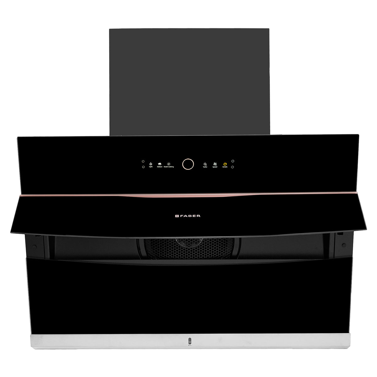 Faber Bolt FL SW SC BK 90 cm Wall-Mounted Chimney – 1500 m³/hr Suction, Steam Auto-Clean, Gesture & Touch Control-6