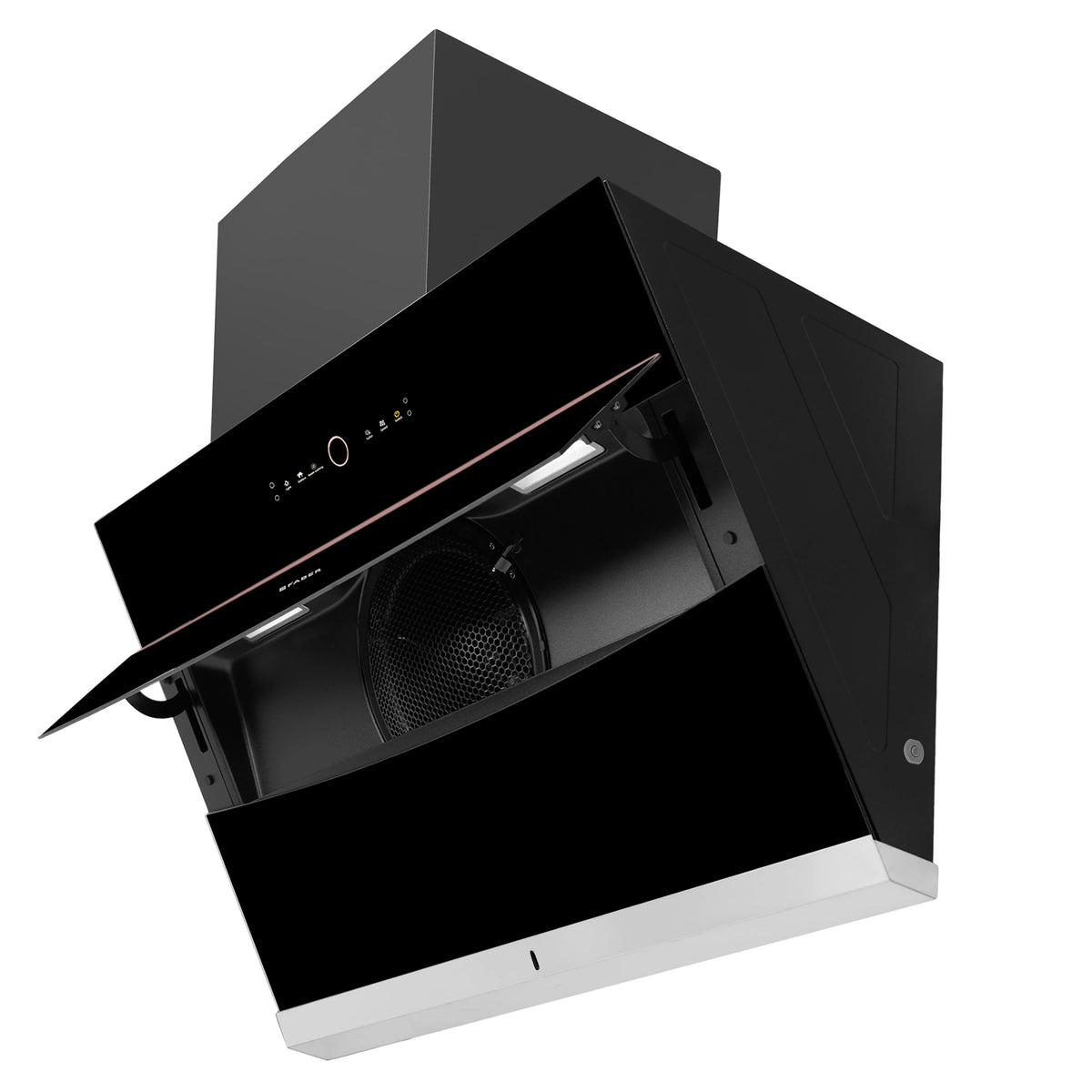 Faber Bolt FL SW SC BK 90 cm Wall-Mounted Chimney – 1500 m³/hr Suction, Steam Auto-Clean, Gesture & Touch Control-8