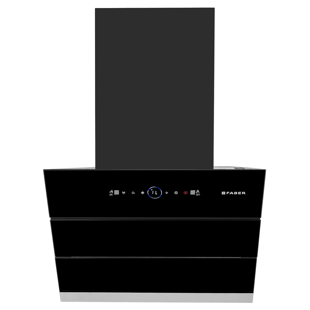 Faber Comet BLDC FL HC BK  Wall-Mounted Chimney – 1500 m³/hr Suction, BLDC Motor, Auto-Clean & Gesture Control