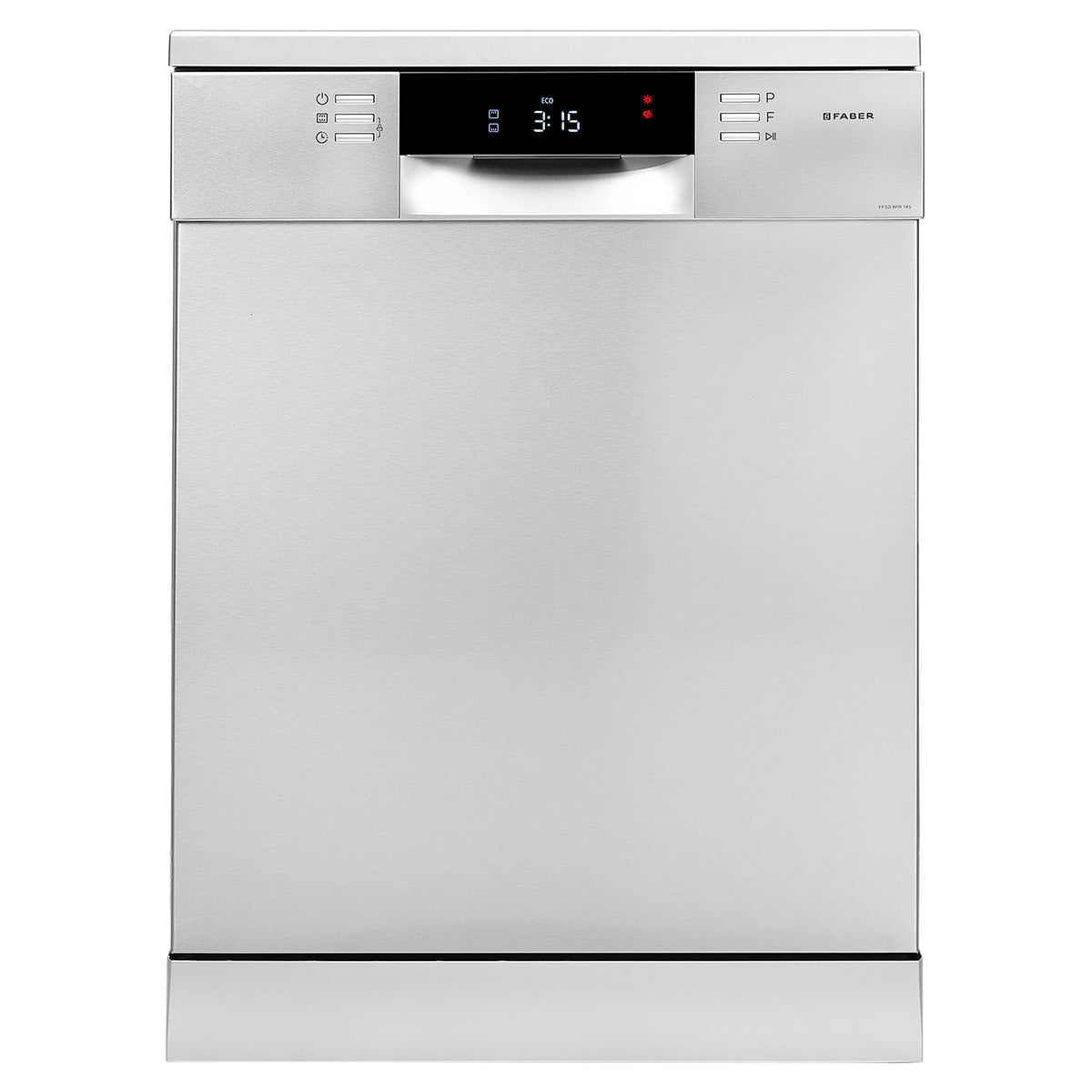 Faber FFSD 8PR 14S Freestanding Dishwasher – 14 Place Settings, 8 Wash Programs, LED Display, Natural Drying, Stainless Steel Finish