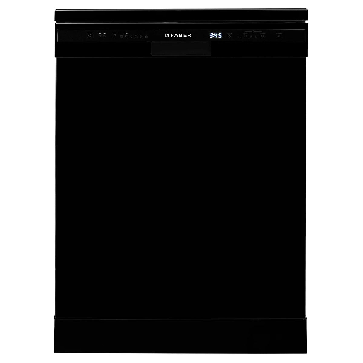 Faber FFSD 6PR 12S Neo BK Freestanding Dishwasher – 12 Place Settings, 6 Wash Programs, Neo Black Finish, Half Load, LED Display