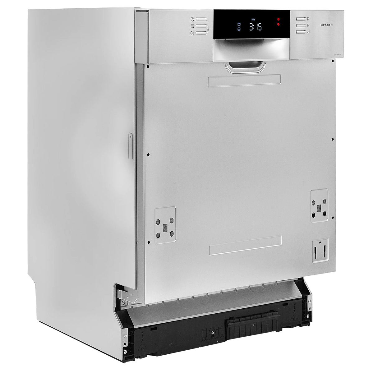 Faber FSID 8PR 14S Semi-Integrated Built-in Dishwasher – 14 Place Settings, 8 Wash Programs, Stainless Steel Finish, LED Display-17