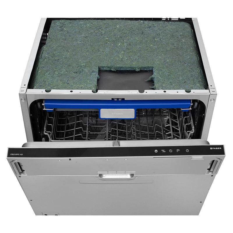 Faber FBID 8PR 14S Built-in Dishwasher – 14 Place Settings, 8 Wash Programs, Stainless Steel Finish, LED Display, Delay Start-10