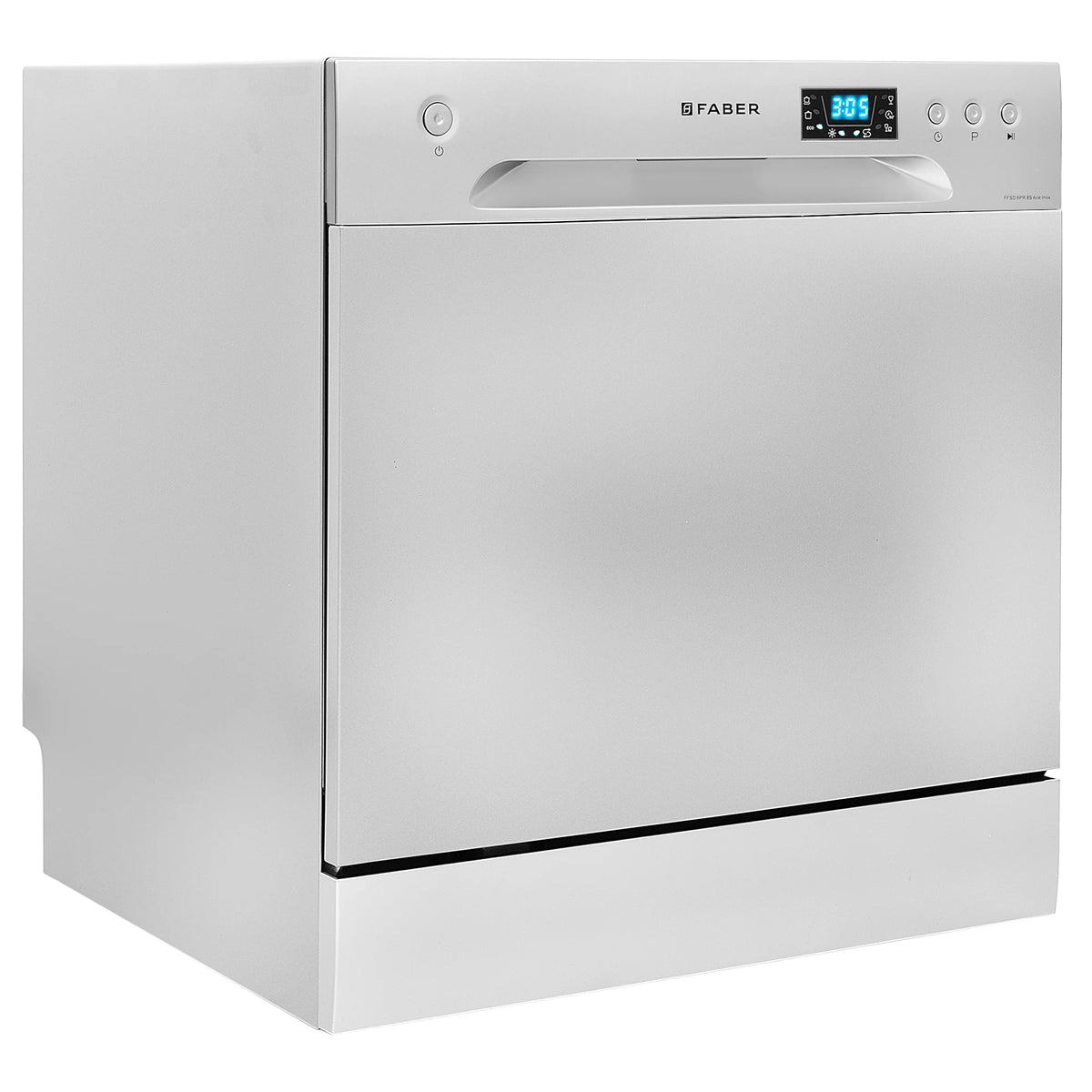 Faber FFSD 6PR 8S Ace Inox Dishwasher – 8 Place Settings, 6 Wash Programs, Stainless Steel (Inox) Finish, Half Load, LED Display-7