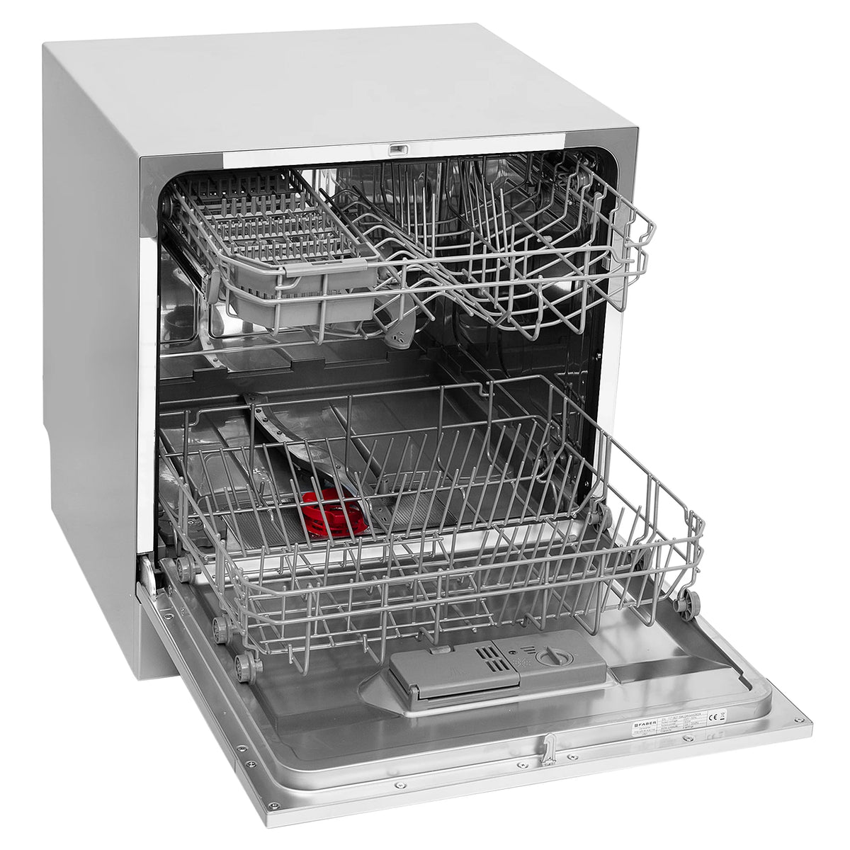 Faber FFSD 6PR 8S Ace Inox Dishwasher – 8 Place Settings, 6 Wash Programs, Stainless Steel (Inox) Finish, Half Load, LED Display-6