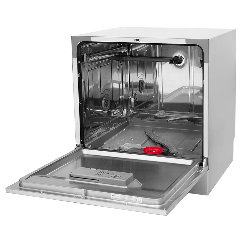 Faber FFSD 6PR 8S Ace Inox Dishwasher – 8 Place Settings, 6 Wash Programs, Stainless Steel (Inox) Finish, Half Load, LED Display-8