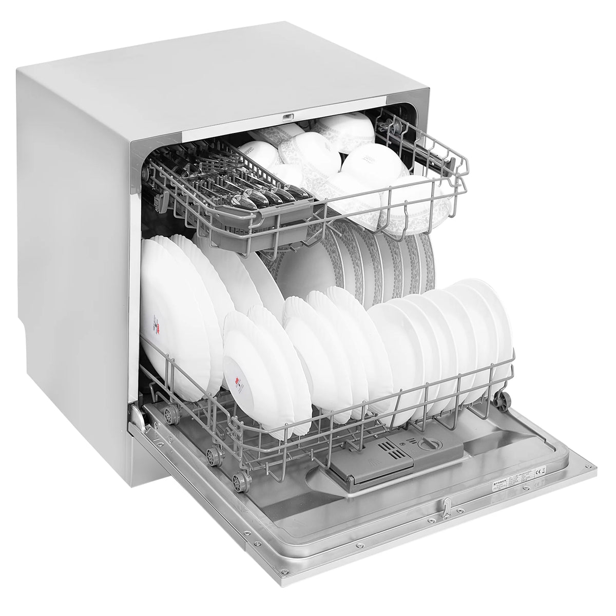 Faber FFSD 6PR 8S Ace Inox Dishwasher – 8 Place Settings, 6 Wash Programs, Stainless Steel (Inox) Finish, Half Load, LED Display-2