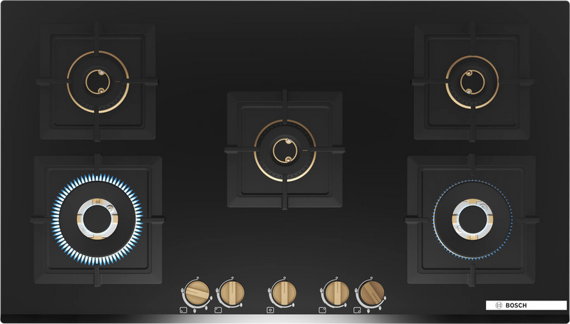 Bosch PNV9B6G20I 90 cm Built-in Gas Hob with High Performance Burners-1