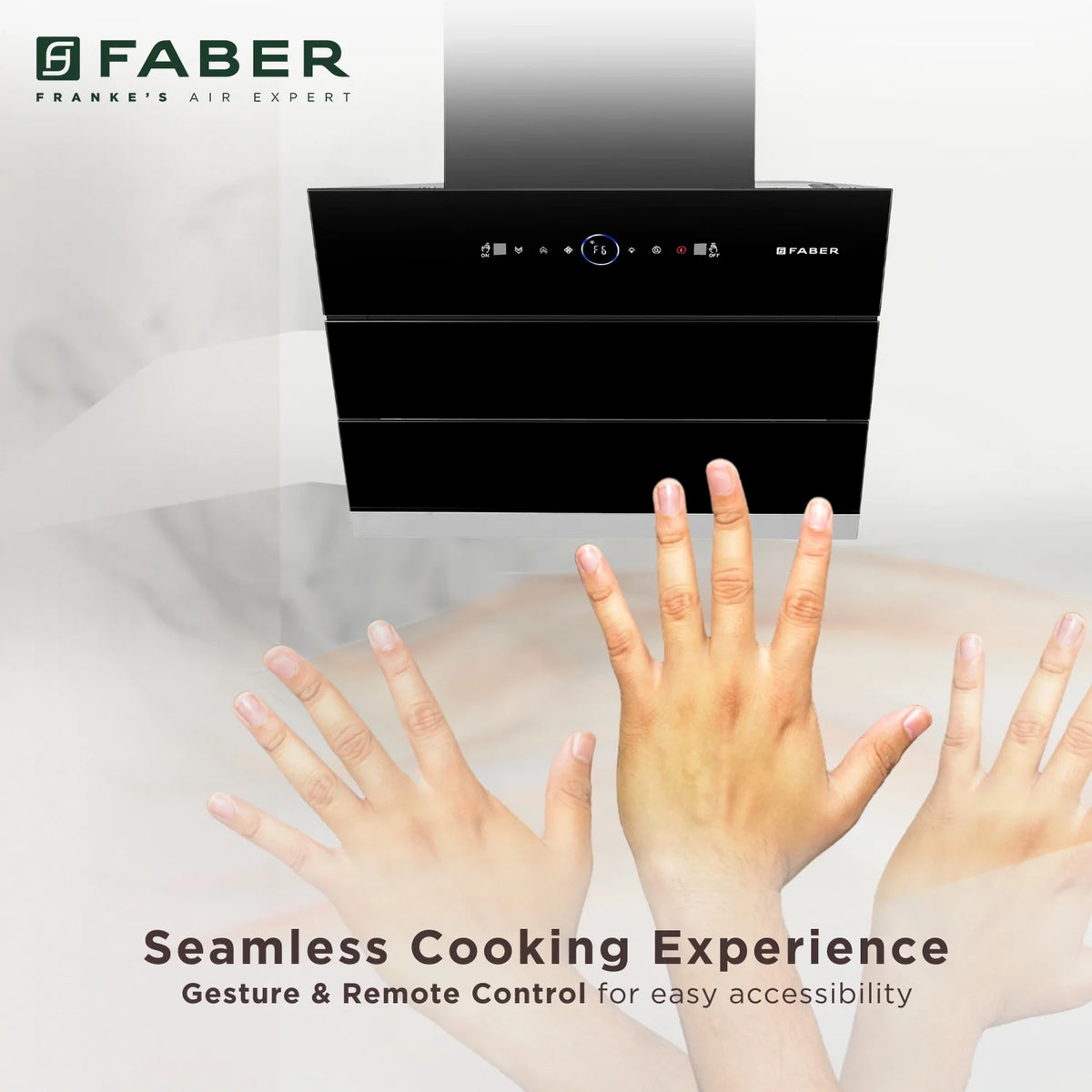 Faber Comet BLDC FL HC BK  Wall-Mounted Chimney – 1500 m³/hr Suction, BLDC Motor, Auto-Clean & Gesture Control-13