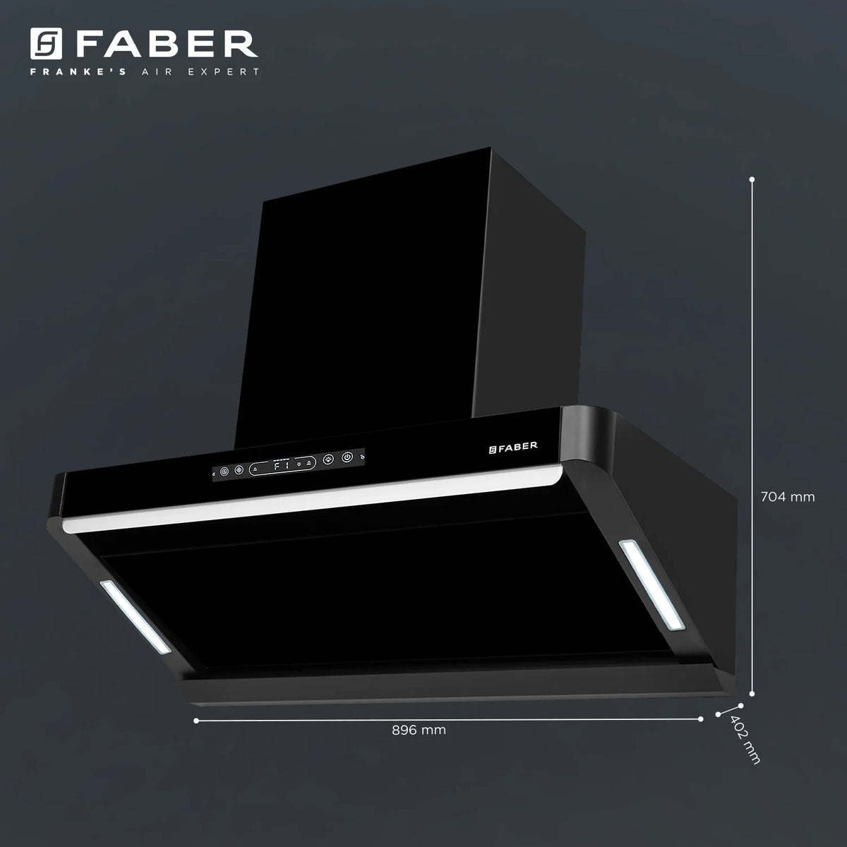 Faber Pinnacle FL HC BK 60 cm Wall-Mounted Chimney – 1500 m³/hr Suction, Heat Auto-Clean & Touch/Gesture Control-8