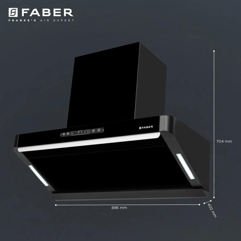 Faber Pinnacle FL HC BK 60 cm Wall-Mounted Chimney – 1500 m³/hr Suction, Heat Auto-Clean & Touch/Gesture Control-8