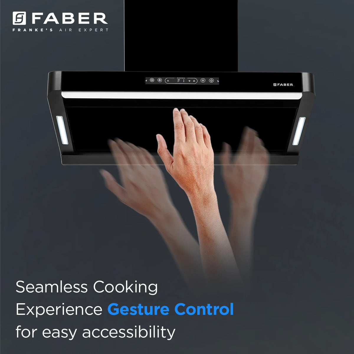 Faber Pinnacle FL HC BK 60 cm Wall-Mounted Chimney – 1500 m³/hr Suction, Heat Auto-Clean & Touch/Gesture Control-11