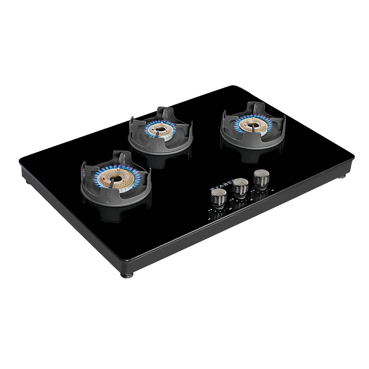 Faber NIOS DLX 753 BB BK Gas Cooktop – 75cm 3 Burner, Brass Burners, Powder Coated Finish, Manual Ignition-6