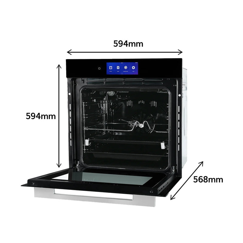 Faber FBIO 83L 18F TFT BK N Built-in Oven – 83L Black Glass, 18 Cooking Functions, TFT Touch Control, 3D Hot Air Circulation, Energy Efficient-7