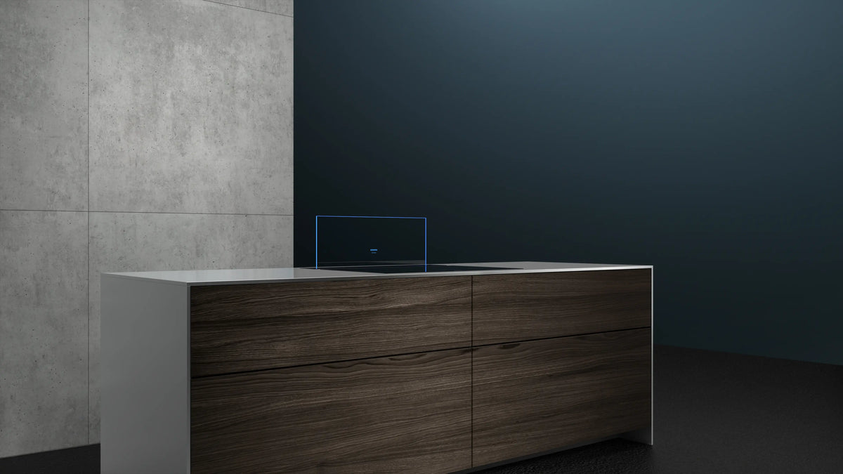 Siemens iQ700 Downdraft Hood 90 cm (LD98WMM66) – Built-In Worktop Ventilation, iQdrive Motor, Home Connect, Black Glass-6