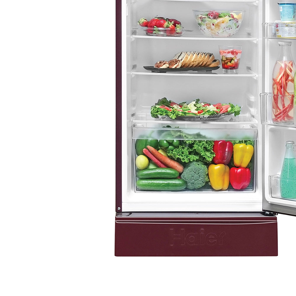 Haier 190L 3 Star Red Hilton Direct Cool Refrigerator | HRD-2103PRHA-P-6