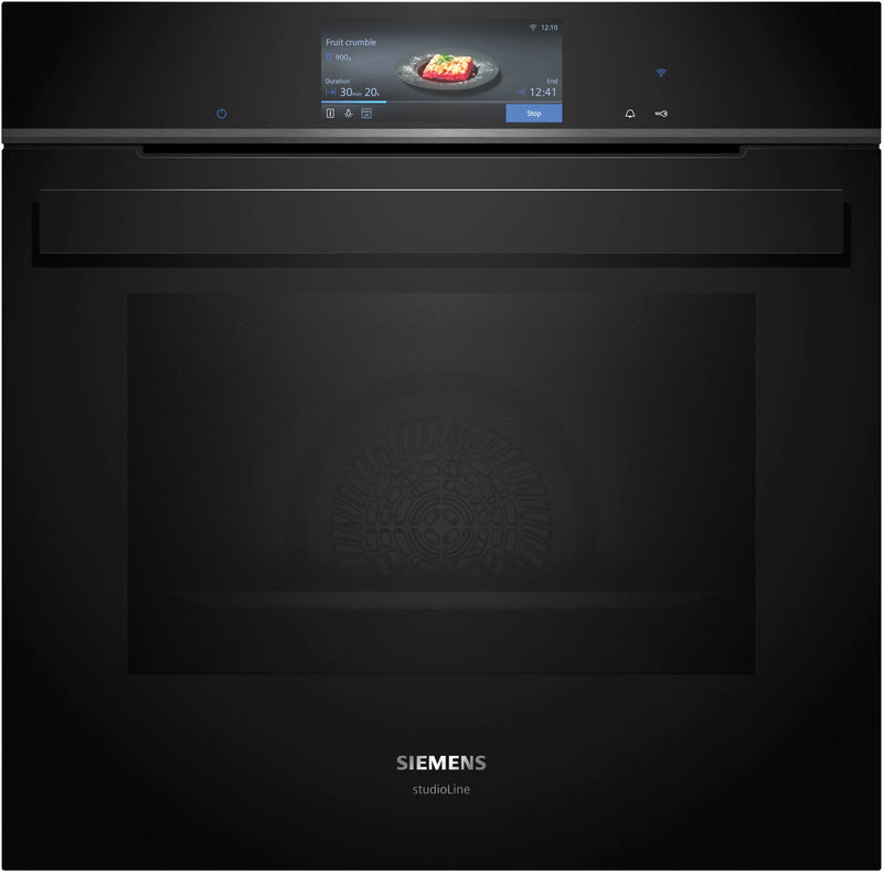 Siemens iQ700 Built-in Oven with Steam Function 60 x 60 cm Black – HS958GDD1-1