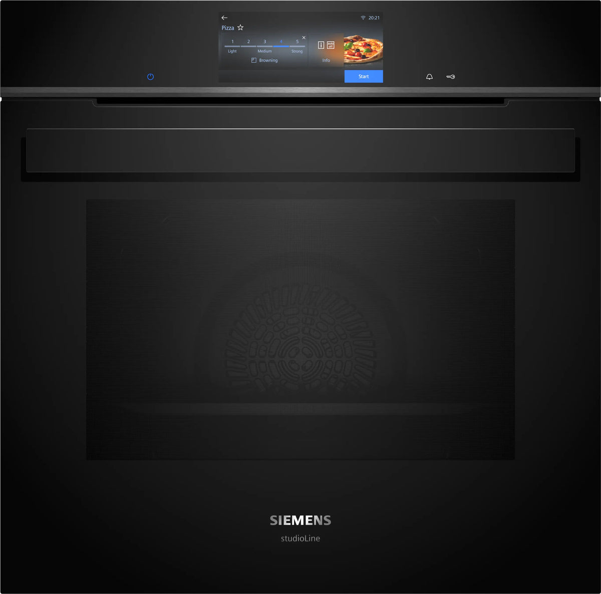 Siemens iQ700 Built-in Oven with Steam Function 60 x 60 cm Black – HS958GED1B