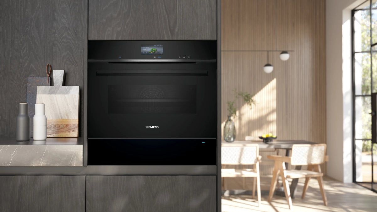 Siemens iQ700 Built-in Warming Drawer 60 x 14 cm Black – BI710C1B1-3