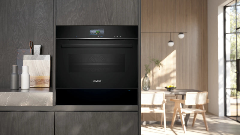 Siemens iQ700 Built-in Warming Drawer 60 x 14 cm Black – BI710C1B1-3