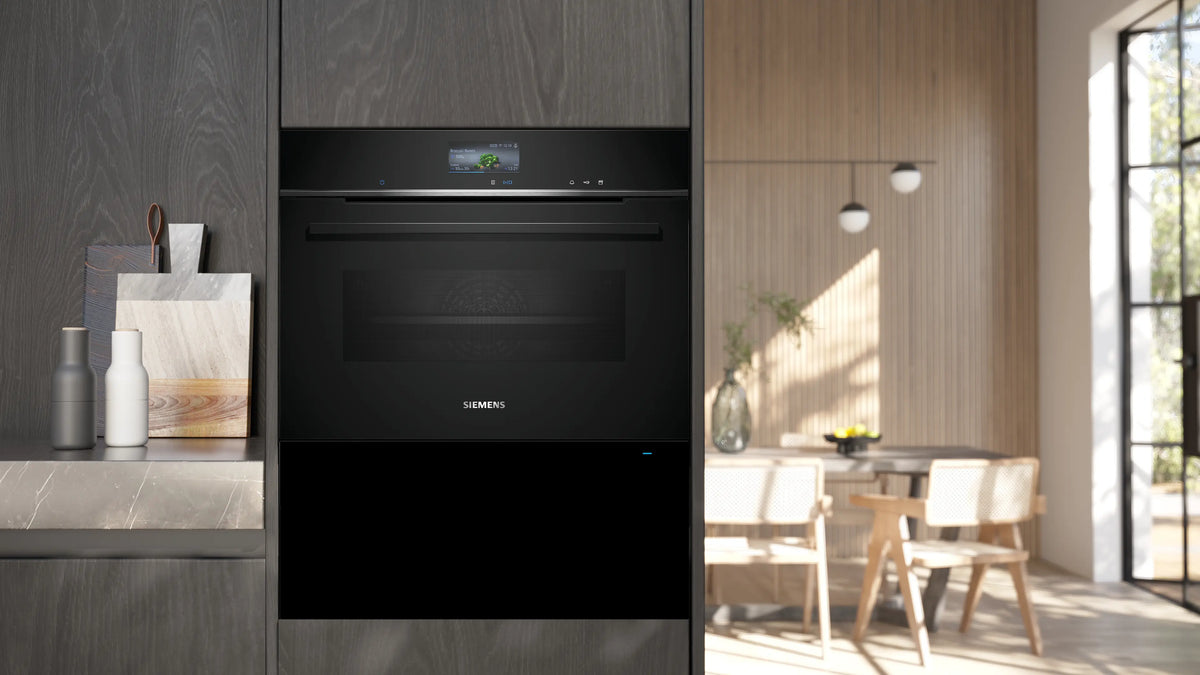 Siemens iQ700 Built-In Warming Drawer 60 x 29 cm Black – BI710D1B1-5