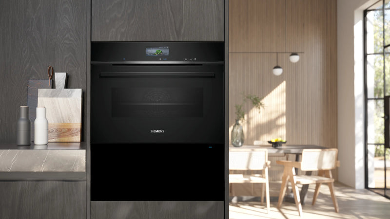 Siemens iQ700 Built-In Warming Drawer 60 x 29 cm Black – BI710D1B1-5