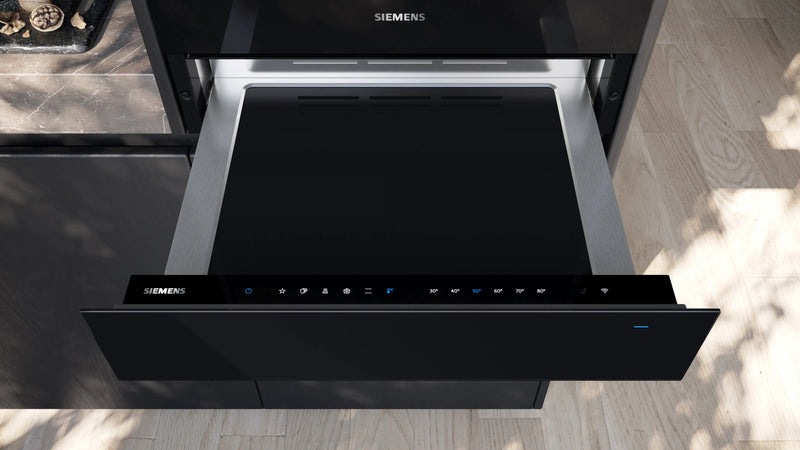Siemens iQ700 Built-in Warming Drawer 60 x 14 cm Black – BI710C1B1-5