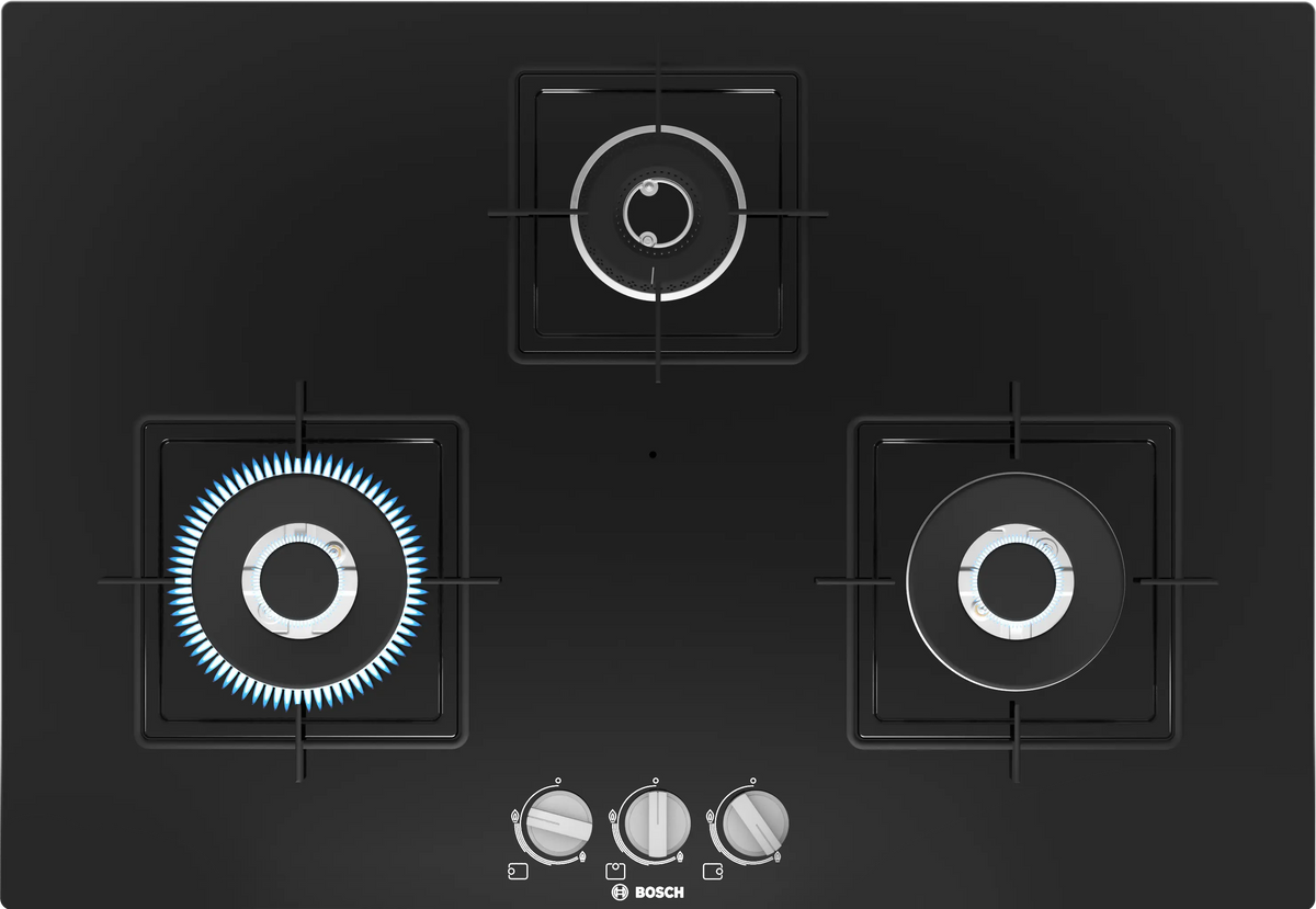 Bosch PND7B6B10I 75 cm Built-in Gas Hob with 5 High-Performance Burners