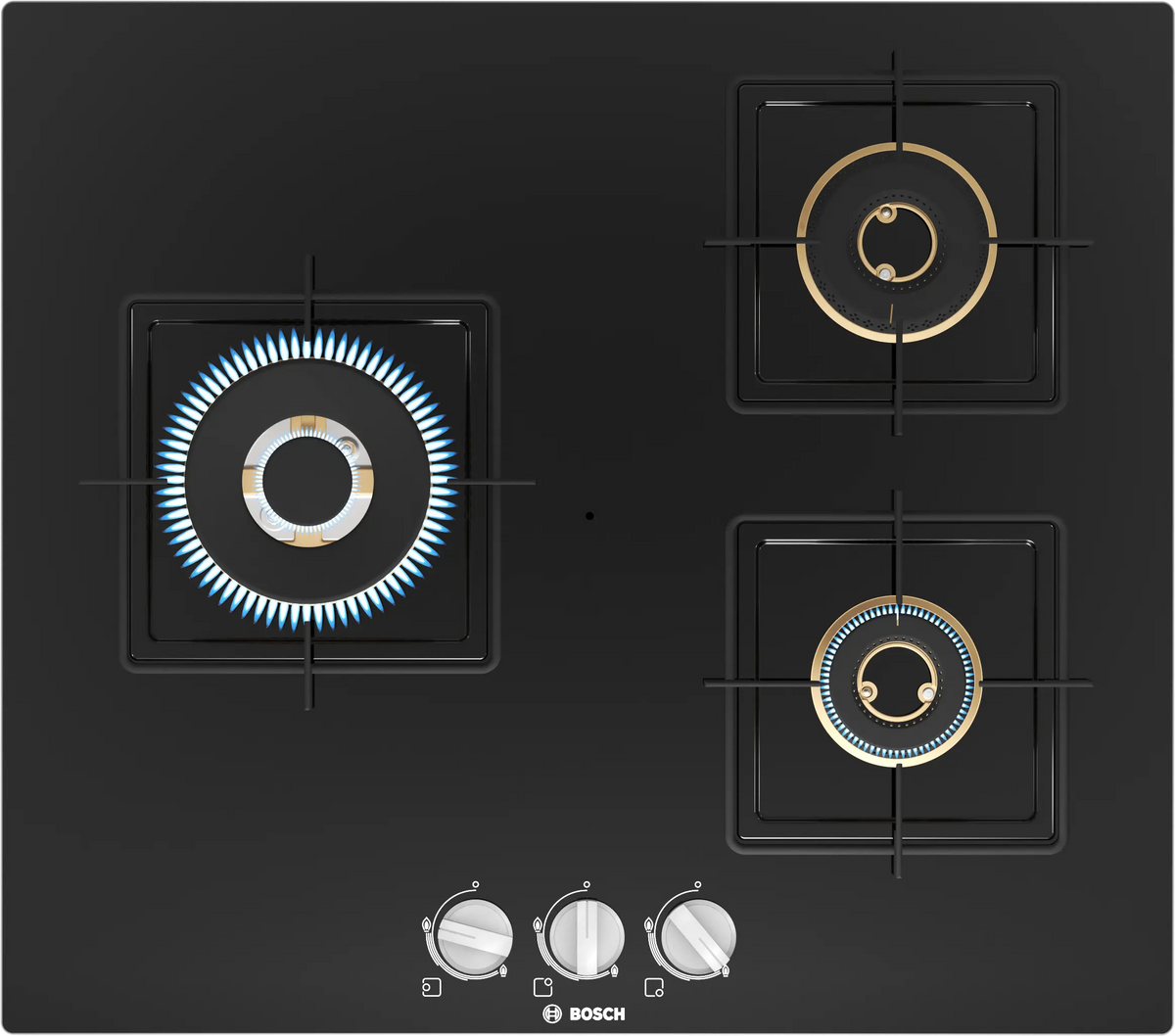 Bosch PNC6B6F10I 60 cm Built-in Gas Hob with 4 High-Performance Burners-1